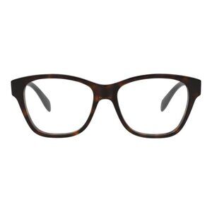 Alexander McQueen Womens Square/Rectangle Havana Havana Transparent Fashion